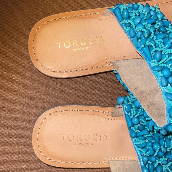 Torgeis New York aqua sandals - Picture 3 of 6